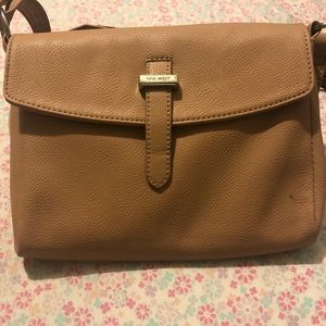 Cream color crossbody bag